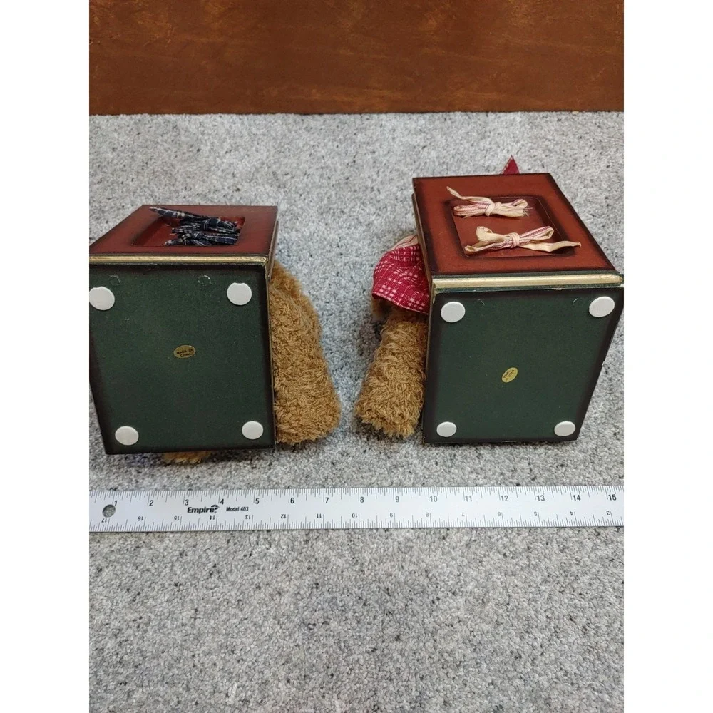 Cottage Teddy Bear Book Ends Teddie's Stories Plush & Ceramic Books are Fun